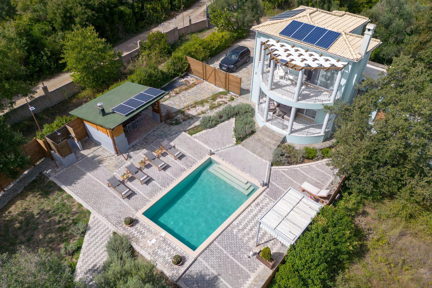 Villa Serenity - Off Grid Villa Pouládes Eksteriør billede