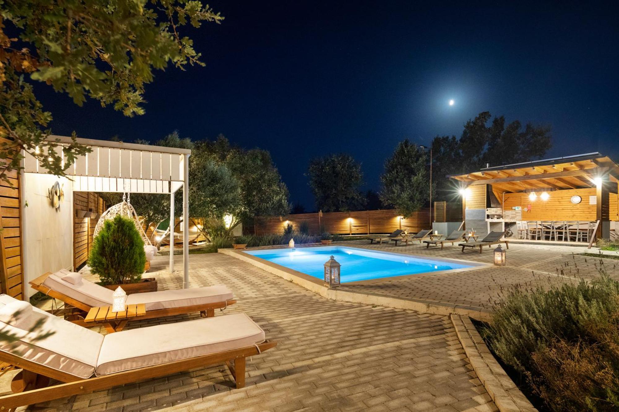 Villa Serenity - Off Grid Villa Pouládes Eksteriør billede